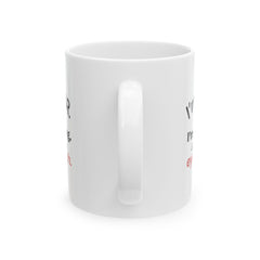 "I'm in HR. I'm Thriving. Just Ask My Eye Twitch." – White Ceramic Mug | Funny HR Gift