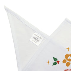 Pet Bandana — "HR's Little Reindog" Holiday Dog Bandana (Christmas Paw Print)
