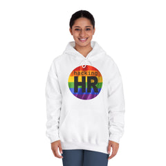 Pride-Themed Unisex Hooded Sweatshirt - Hacking HR