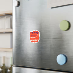 "I'm in HR. My Job Description Didn't Mention Therapy, Crisis Management, or Magic." – Kiss Cut Vinyl Sticker | Water-Resistant, Satin Finish