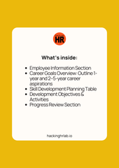 Individual Development Plan (IDP) Template