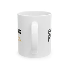 "Explaining PTO for the Fifth Time This Month." – White Ceramic Mug | Funny HR Gift