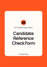 Candidate Reference Check Form