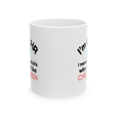"I'm in HR. I Manage Adults Who Act Like Children." – White Ceramic Mug | Funny HR Gift