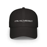Baseball Cap — "CTRL + ALT + RECRUIT" Minimal Tech Recruiter Hat