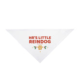 Pet Bandana — "HR's Little Reindog" Holiday Dog Bandana (Christmas Paw Print)