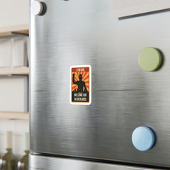 AI Overlords Sticker — "I, For One, Welcome Our AI Overlords" Retro Vinyl Decal