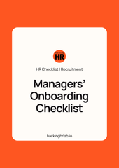 Manager's Onboarding Checklist for Welcoming New Guide