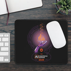 AI Experience Summit 2025 Gaming Mouse Pad — Futuristic HR Conference Design