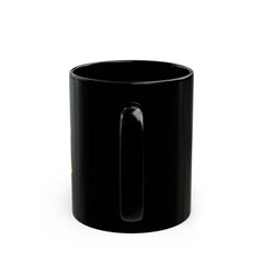 "I'm in HR. Please Don't Lean on Me. I'm Unstable. Thank You." – Black Ceramic Mug | Funny HR Gift
