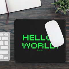 "Hello, World!" Gaming Mouse Pad — Retro Pixel Code Desk Mat for Programmers & Gamers