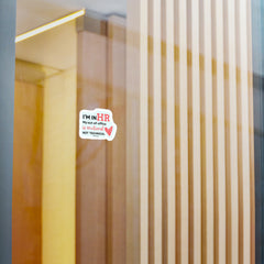 "I'm in HR. My Out-Of-Office is Emotional, Not Technical." – Kiss Cut Vinyl Sticker | Water-Resistant, Satin Finish