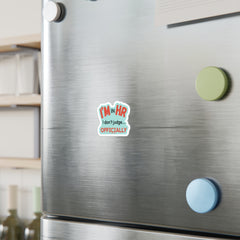 "I'm in HR. I Don't Judge... Officially." – Kiss Cut Vinyl Sticker | Water-Resistant, Satin Finish