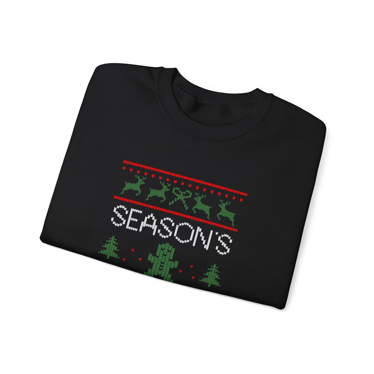 "Season’s Grievances" Christmas Sweatshirt — Funny Holiday Ugly Sweater Crewneck