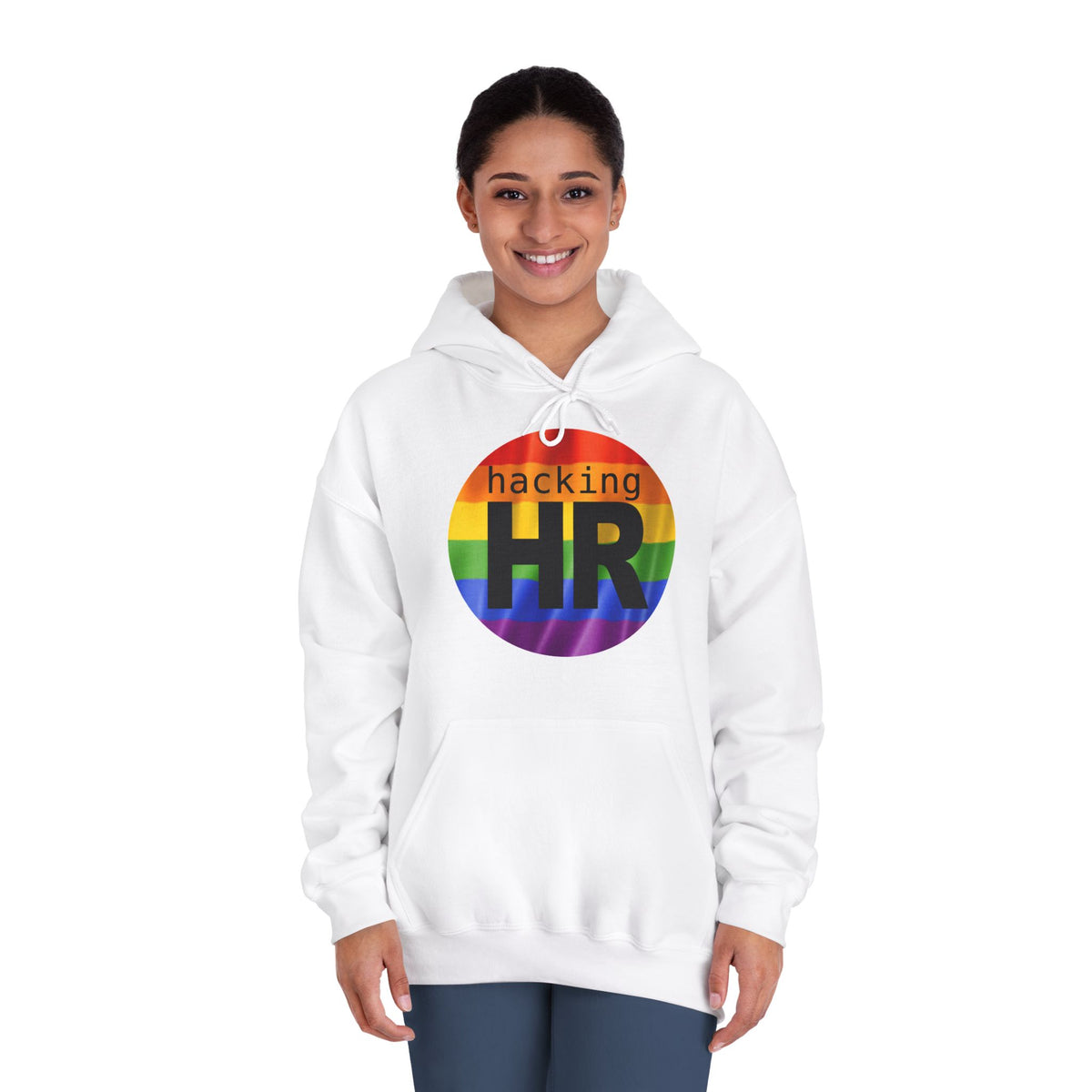 Pride-Themed Unisex Hooded Sweatshirt - Hacking HR
