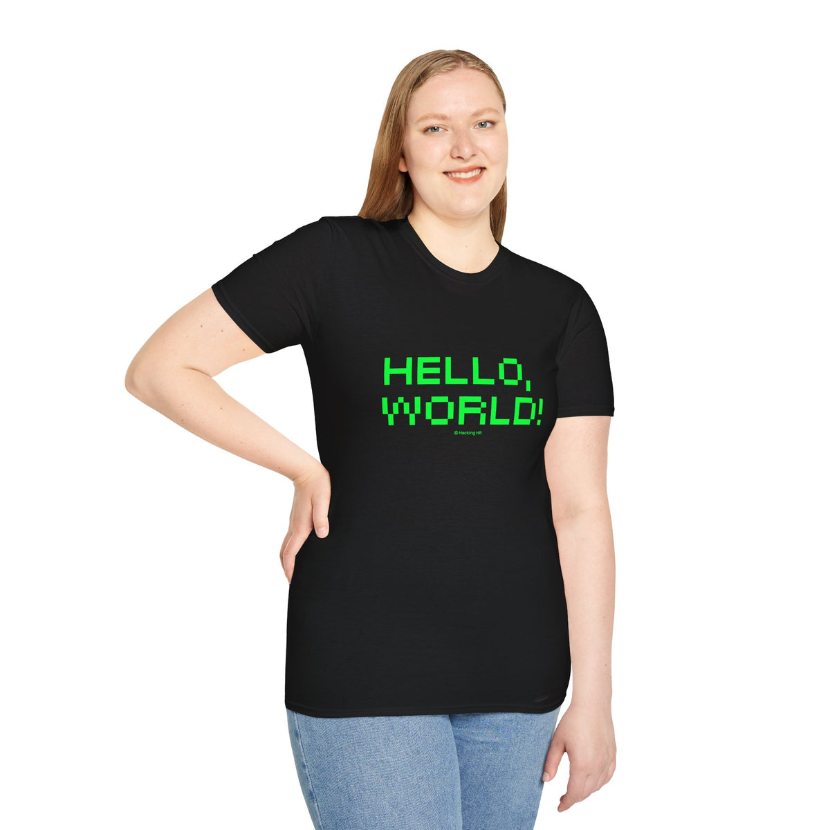 "Hello, World!" T-Shirt — Retro Pixel Tech Tee for Programmers & Coders