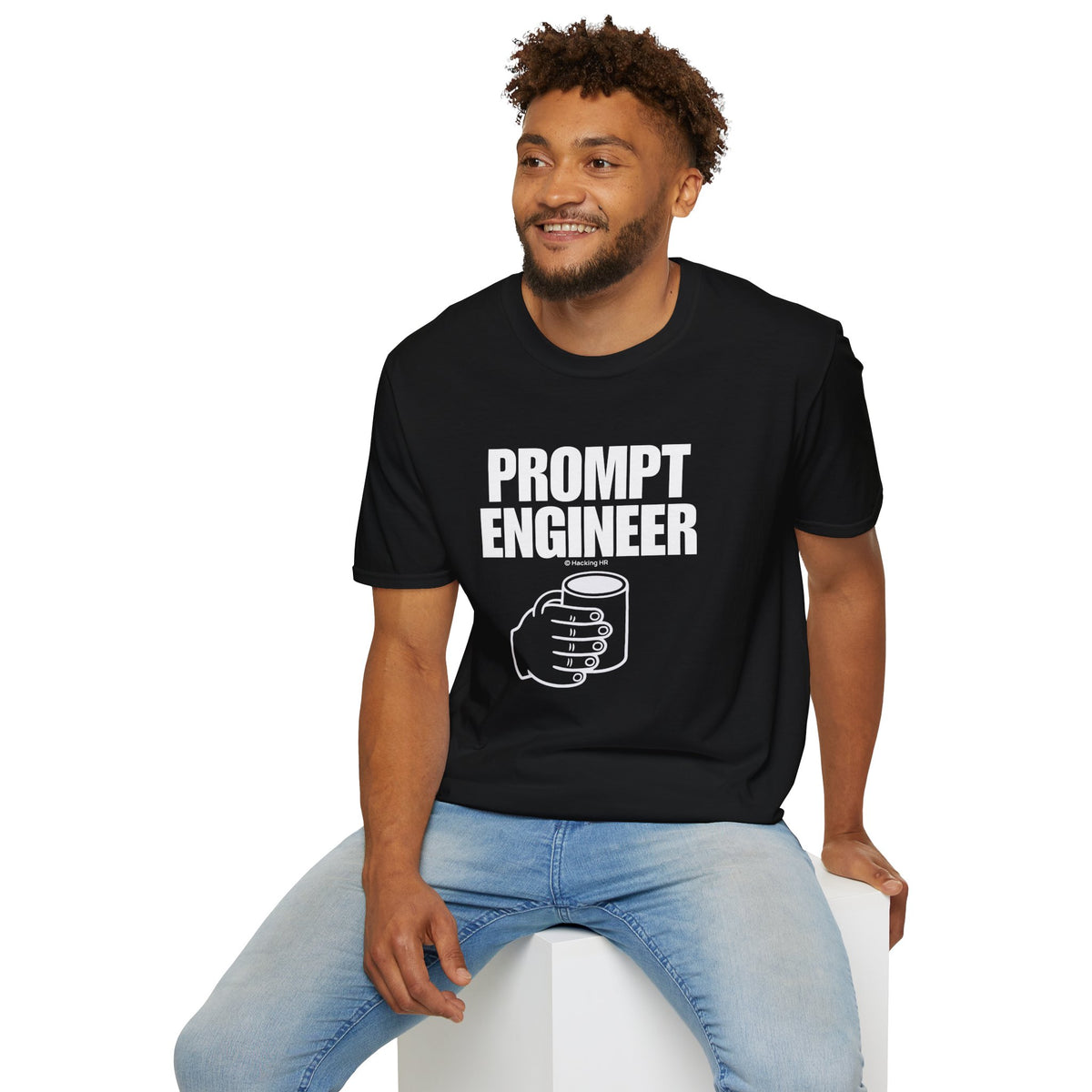 "Prompt Engineer" Six-Finger Tee - Basic T-Shirt
