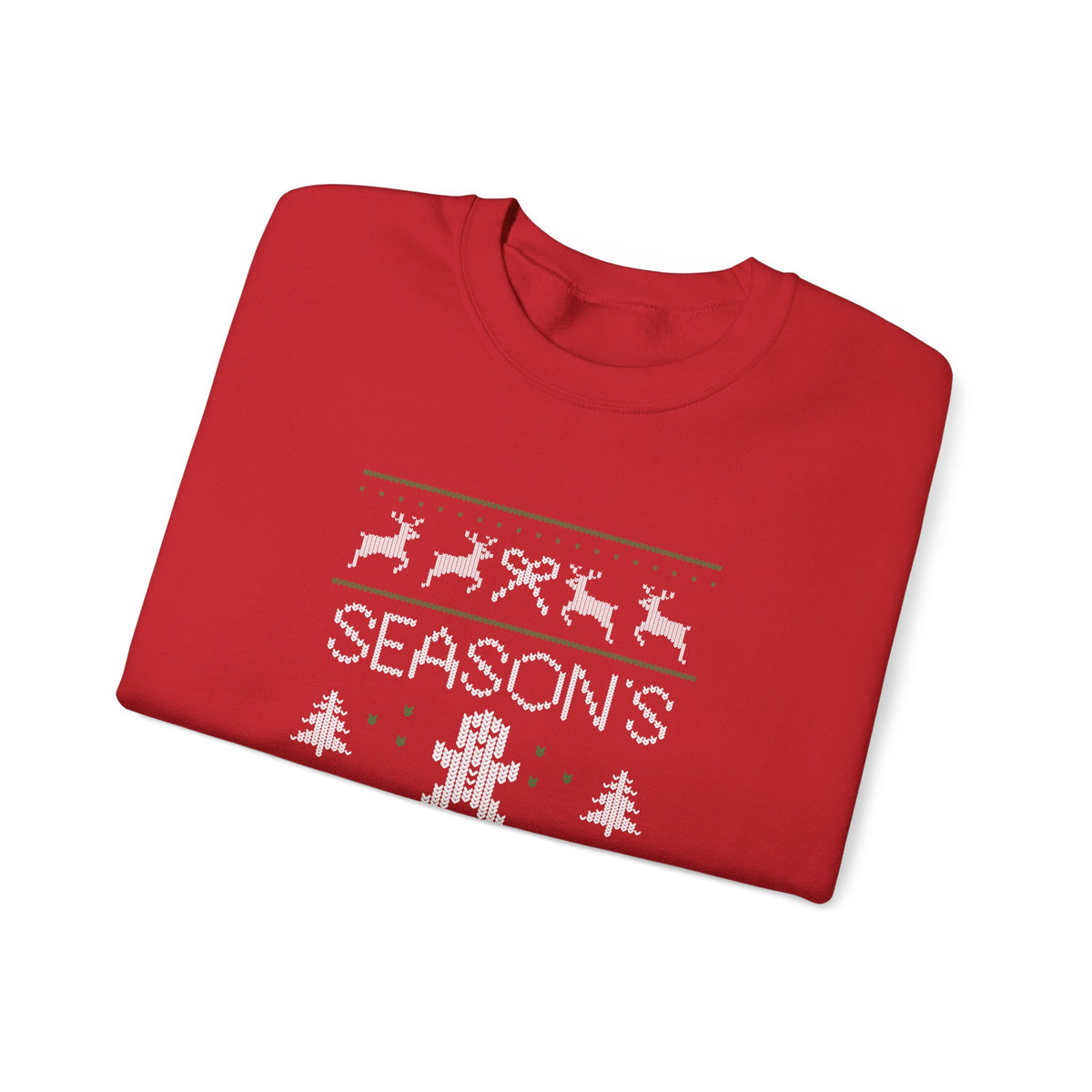 "Season’s Grievances" Christmas Sweatshirt — Funny Holiday Ugly Sweater Crewneck