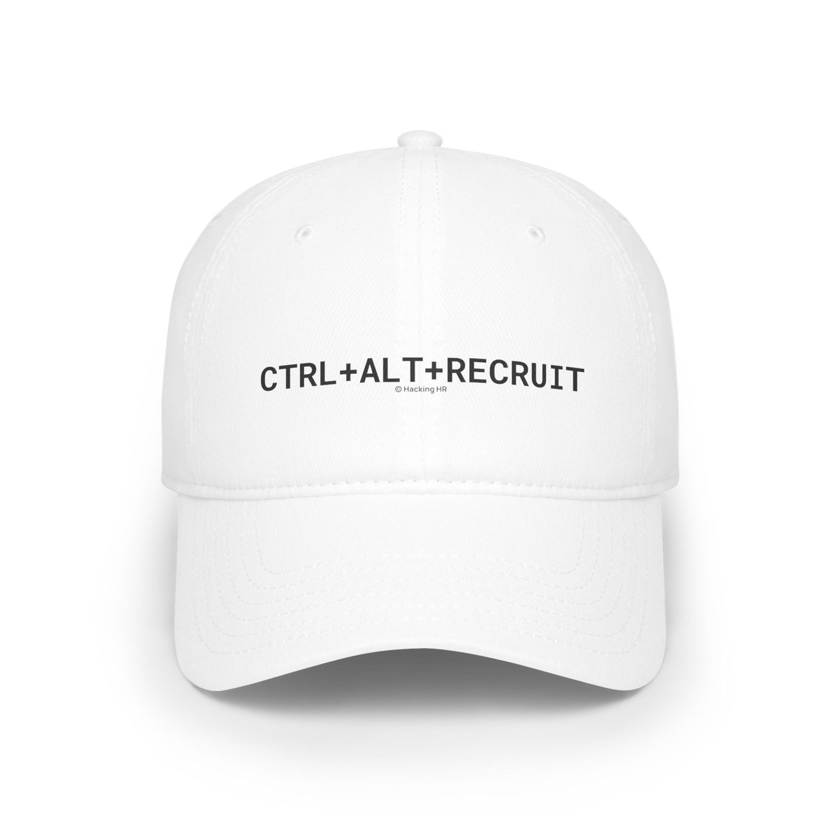 Baseball Cap — "CTRL + ALT + RECRUIT" Minimal Tech Recruiter Hat