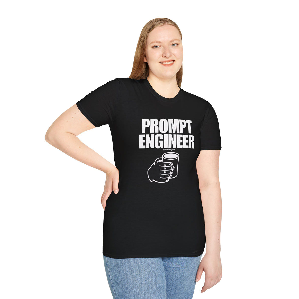 "Prompt Engineer" Six-Finger Tee - Basic T-Shirt