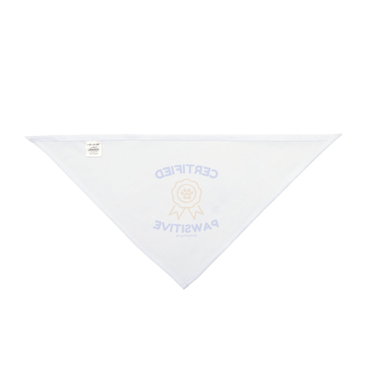 Certified Pawsitive Pet Bandana – Cute Paw Badge Dog & Cat Scarf