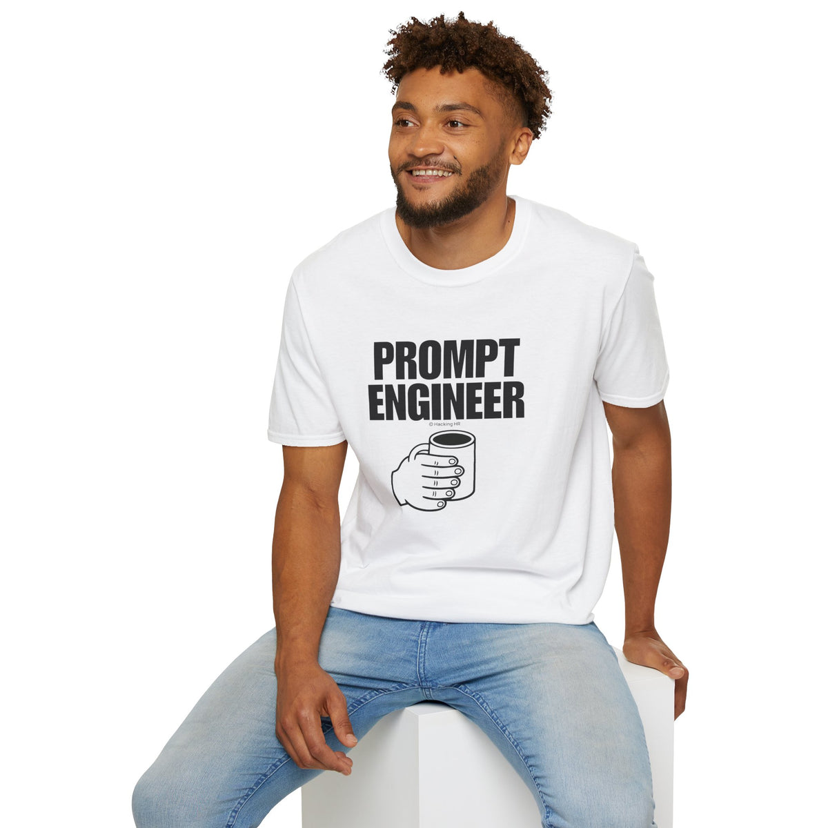 "Prompt Engineer" Six-Finger Tee - Basic T-Shirt
