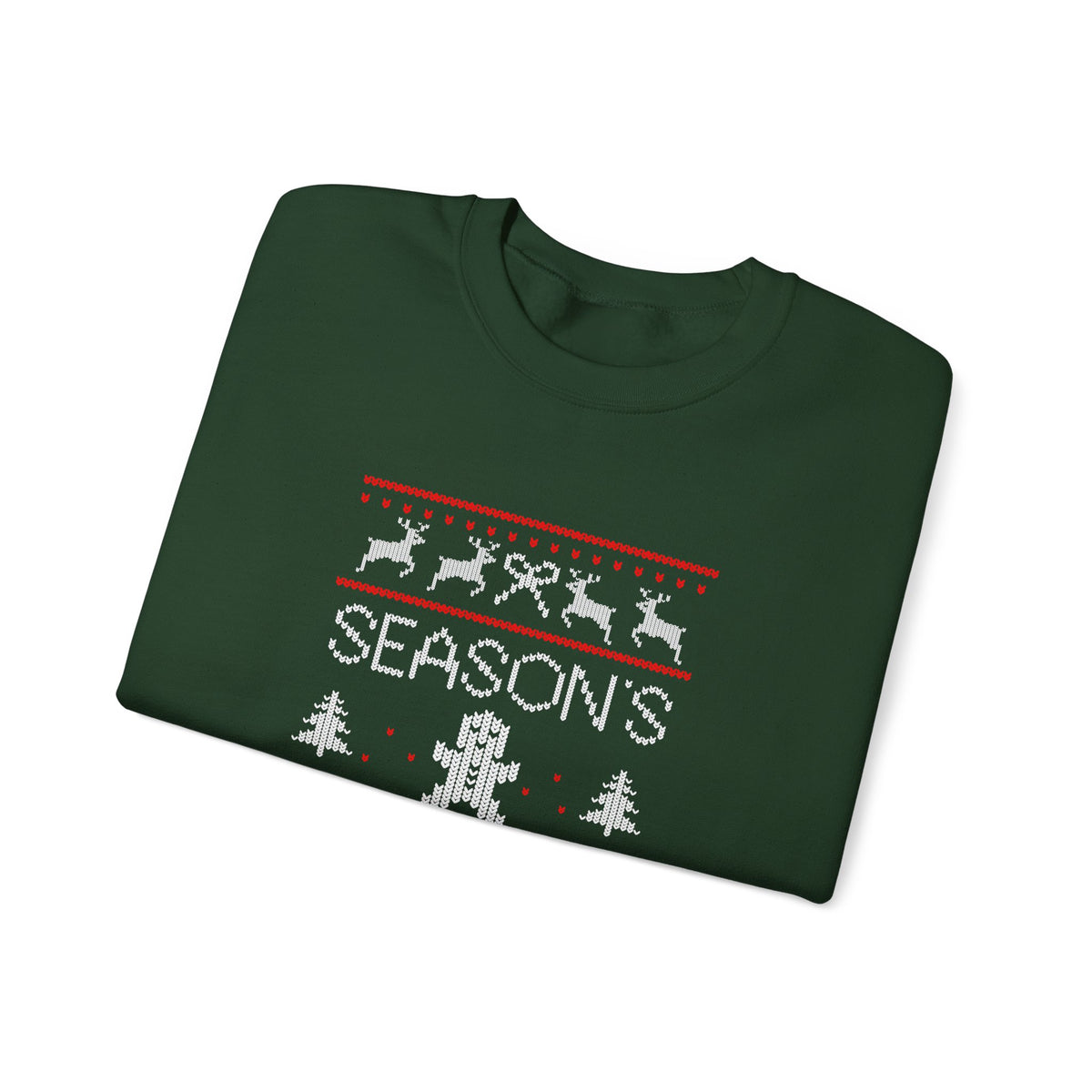 "Season’s Grievances" Christmas Sweatshirt — Funny Holiday Ugly Sweater Crewneck