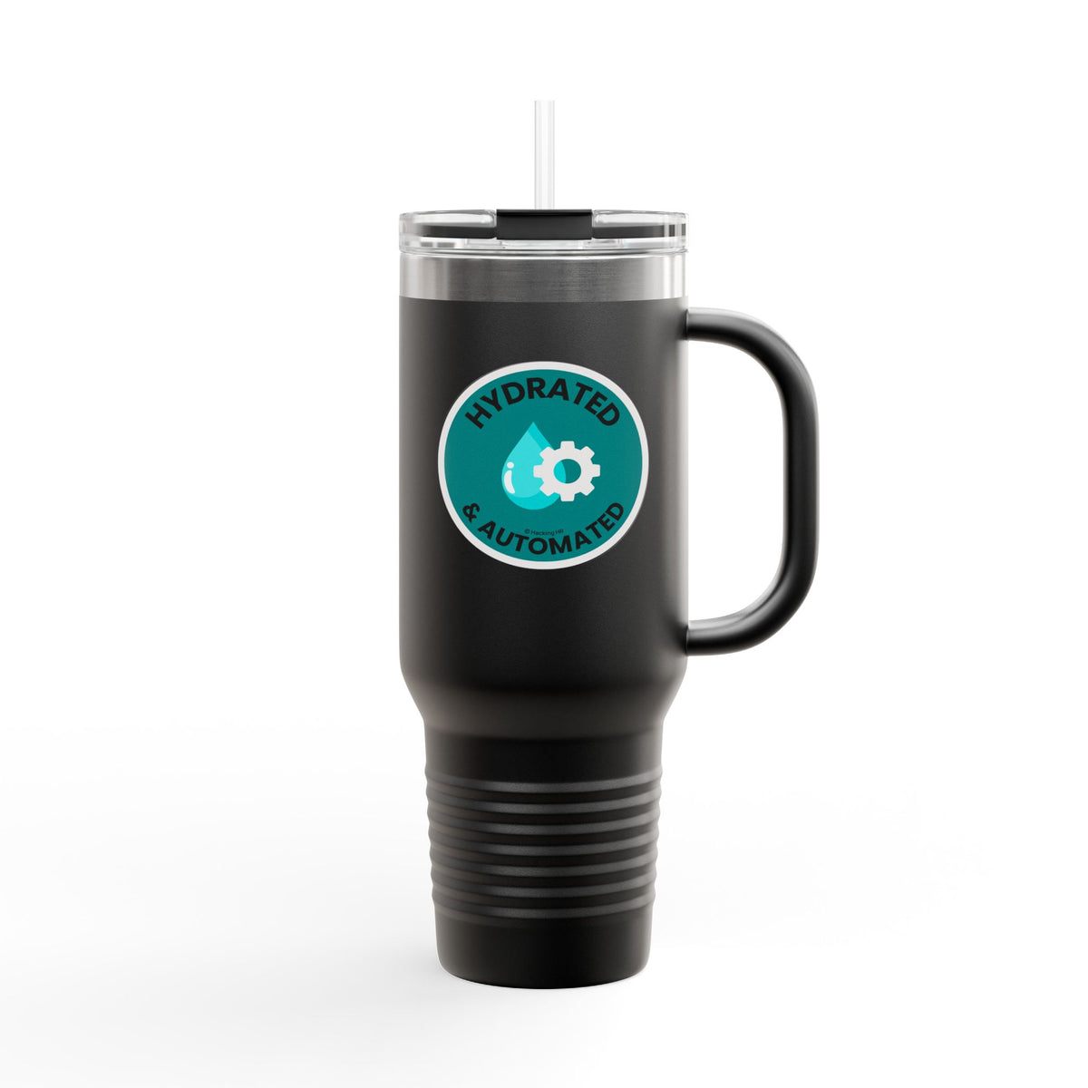 "Hydrated & Automated" 40oz Insulated Travel Mug
