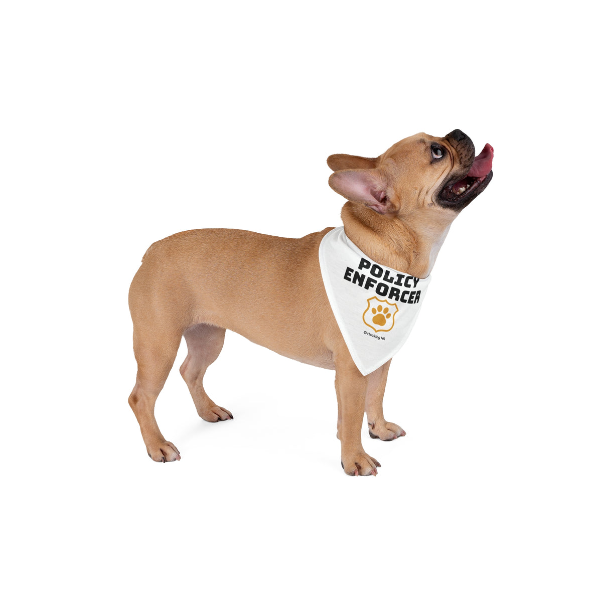 Pet Bandana — "Policy Enforcer" Dog Bandana with Paw Badge