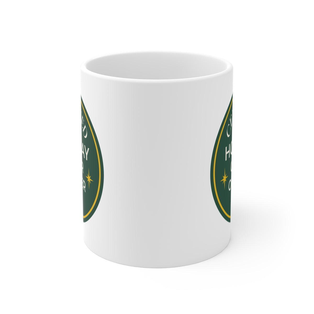 "Certified Holiday Cheer Officer" Mug — 11oz Christmas Coffee Cup