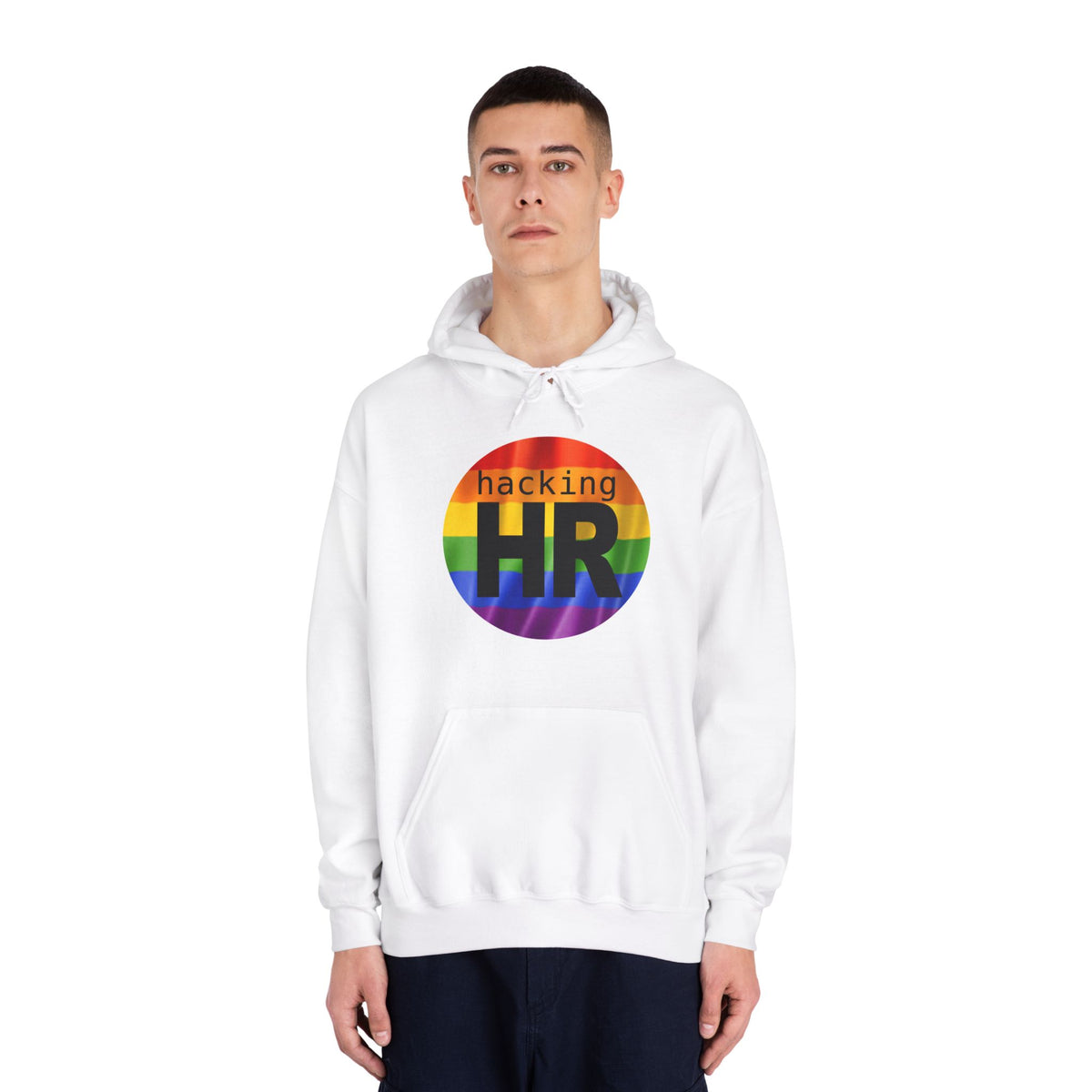 Pride-Themed Unisex Hooded Sweatshirt - Hacking HR