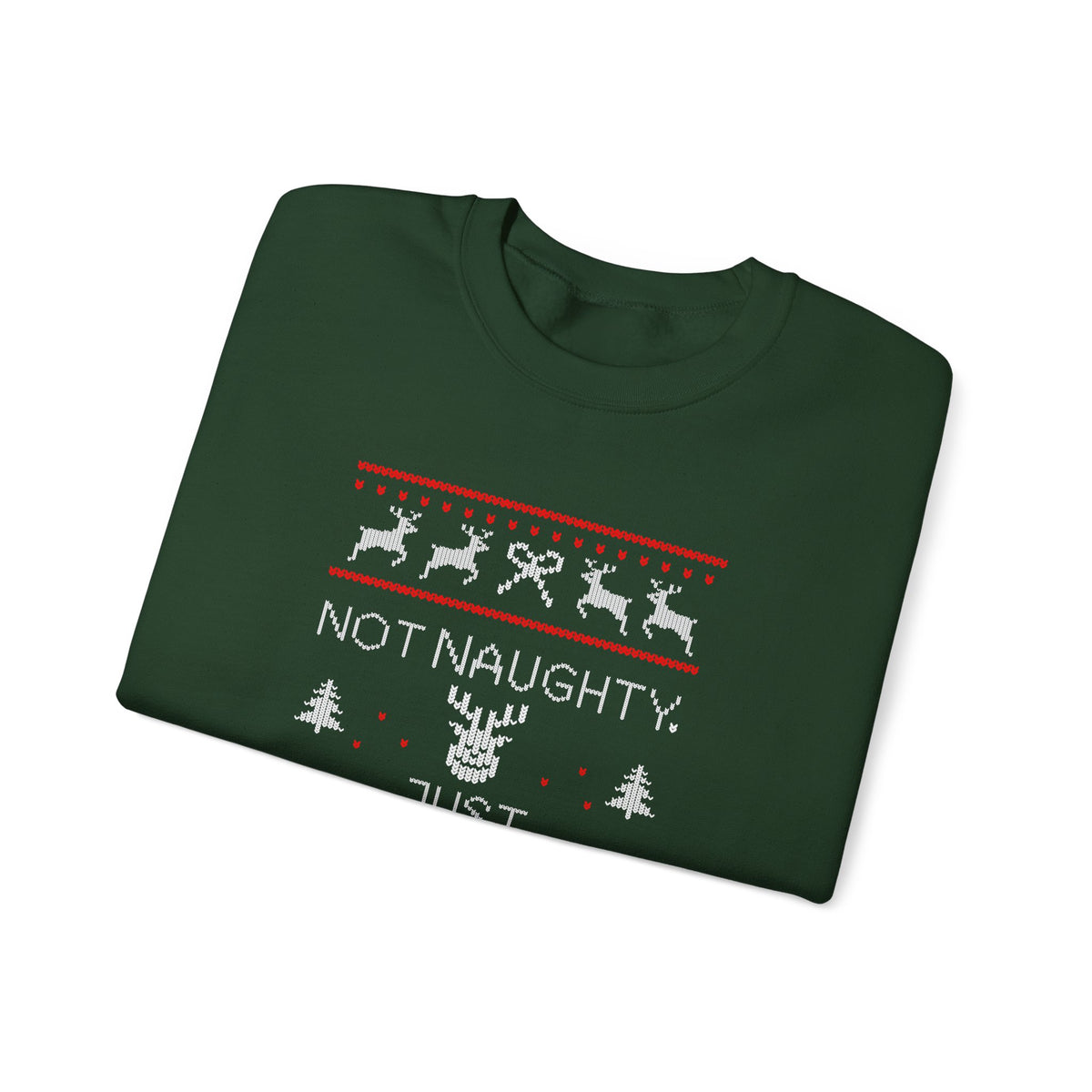 Holiday Sweatshirt - "Not Naughty, Just Documented" Christmas Crewneck