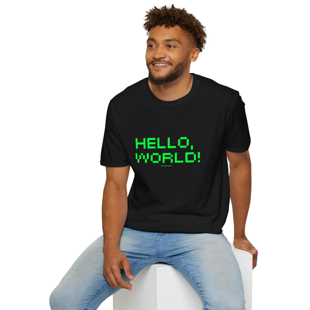 "Hello, World!" T-Shirt — Retro Pixel Tech Tee for Programmers & Coders