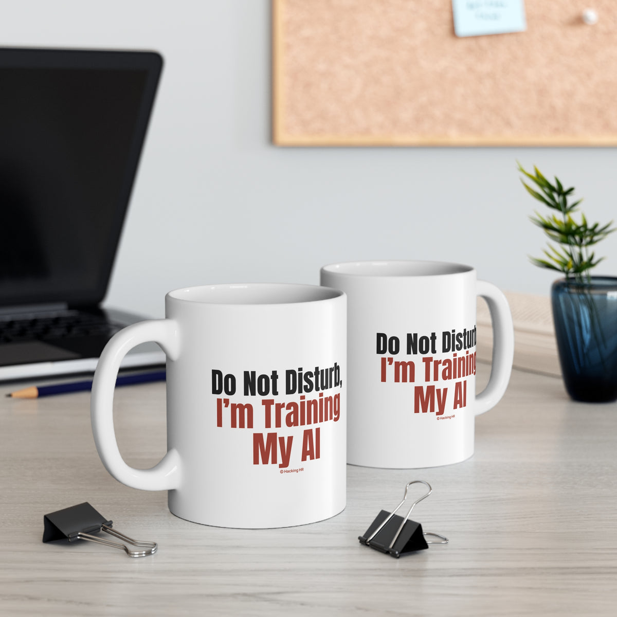 "Do Not Disturb, I’m Training My AI" Mug — Funny Programmer Coffee Cup, Tech Gift 11oz