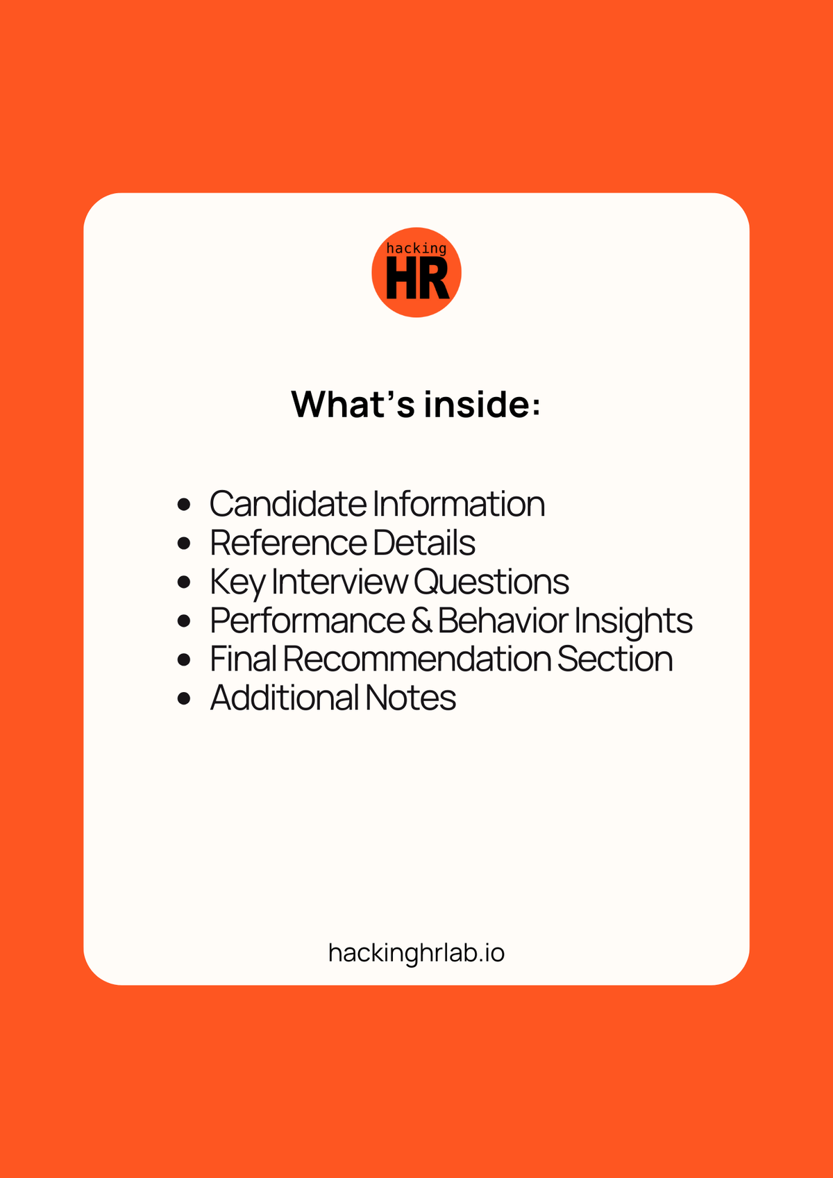 Candidate Reference Check Form