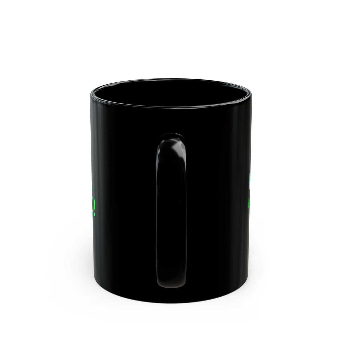 "Hello, World!" Retro Green Pixel Mug — Programmer Coffee Cup