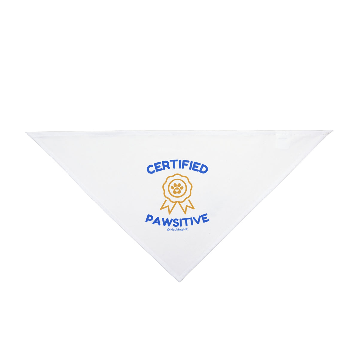 Certified Pawsitive Pet Bandana – Cute Paw Badge Dog & Cat Scarf