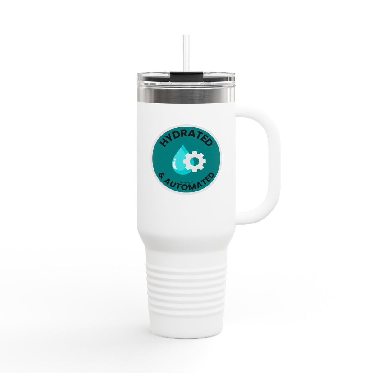"Hydrated & Automated" 40oz Insulated Travel Mug