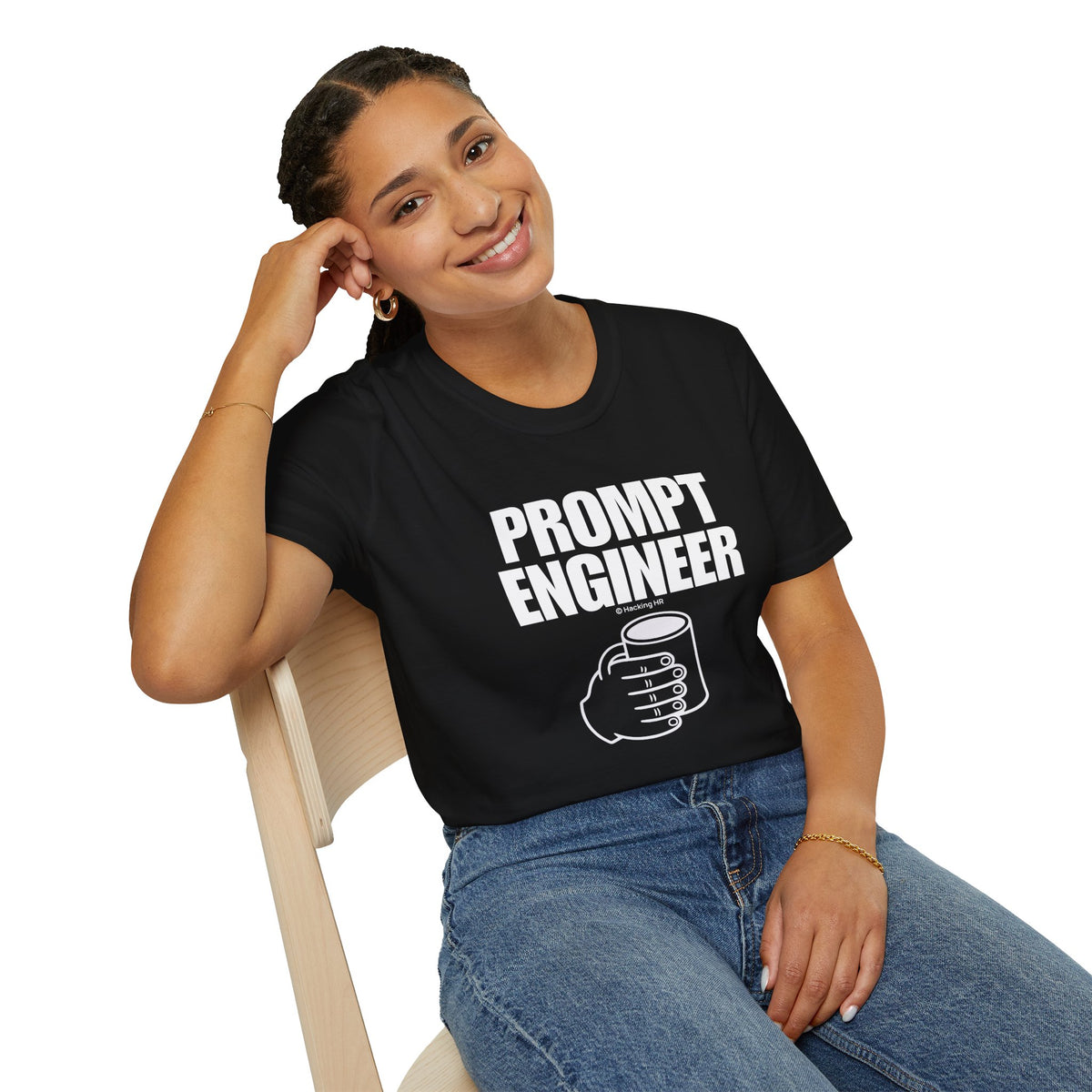 "Prompt Engineer" Six-Finger Tee - Basic T-Shirt