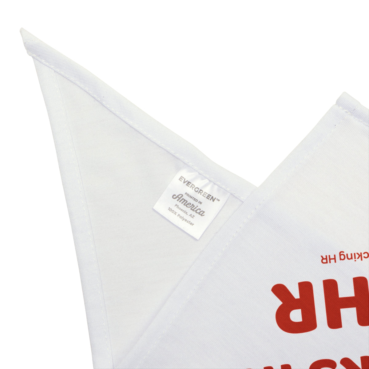 Pet Bandana — "My Human Works in HR" Dog Bandana, Funny HR Paw Print Accessory for Office Employees & Pet Gifts