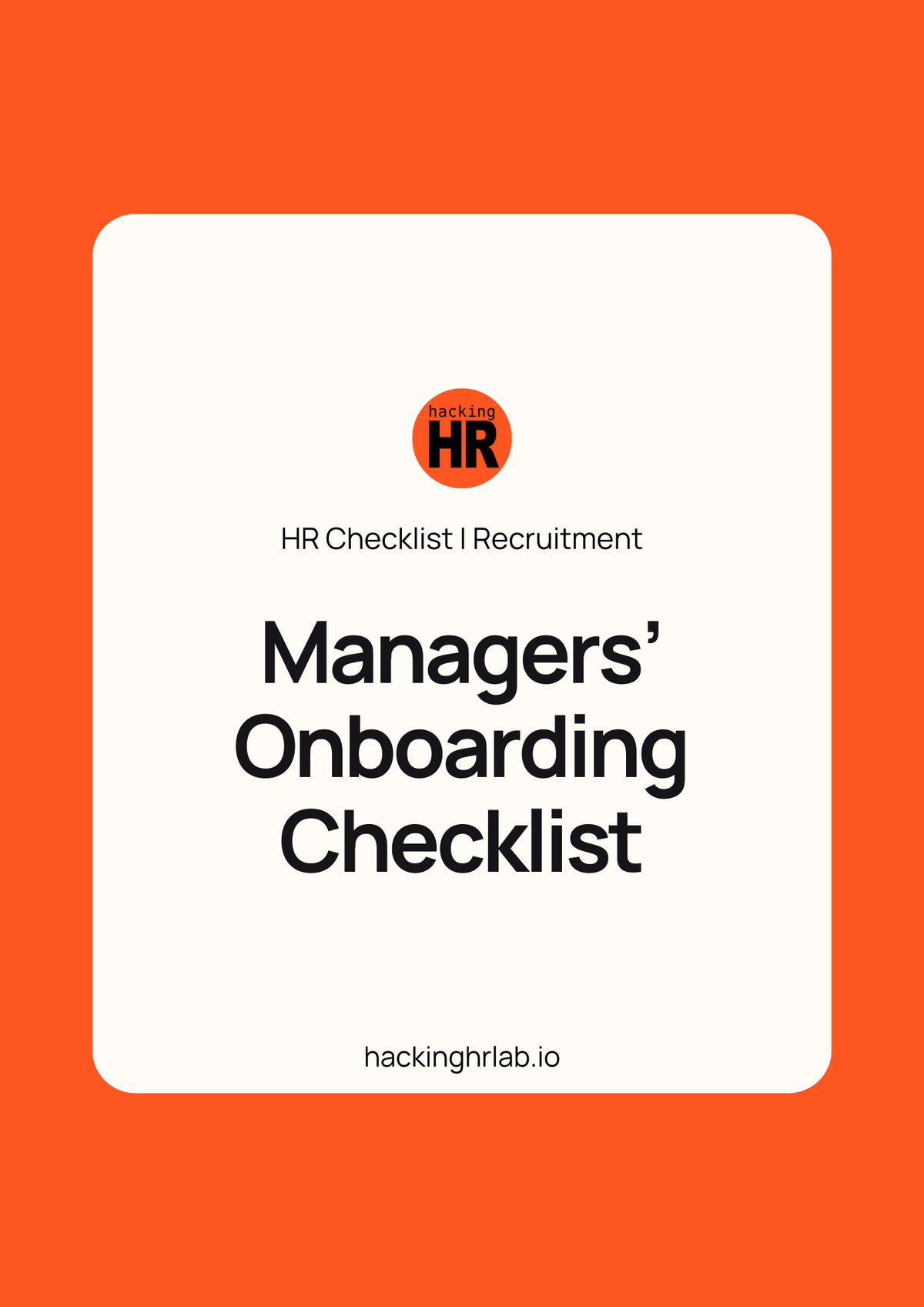 Manager's Onboarding Checklist for Welcoming New Guide