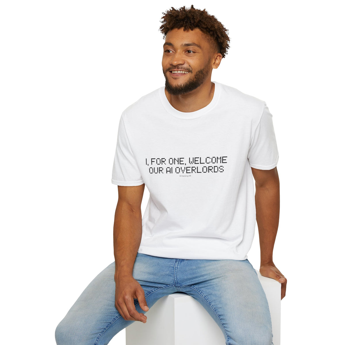 AI Overlords T-Shirt — "I, for one, welcome our AI overlords" Tech Humor Tee