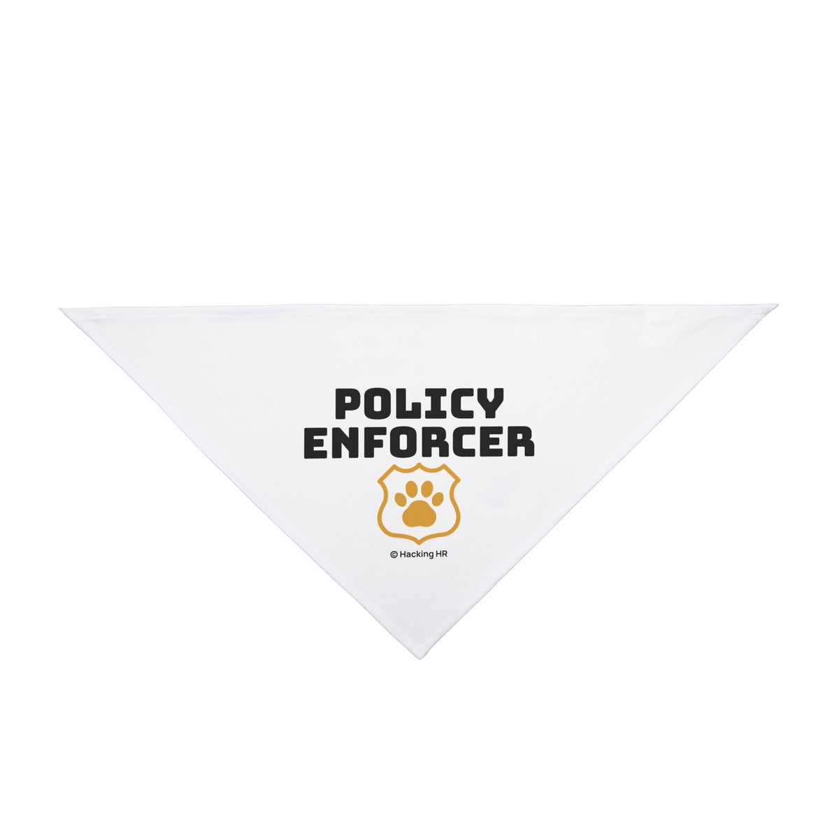 Pet Bandana — "Policy Enforcer" Dog Bandana with Paw Badge
