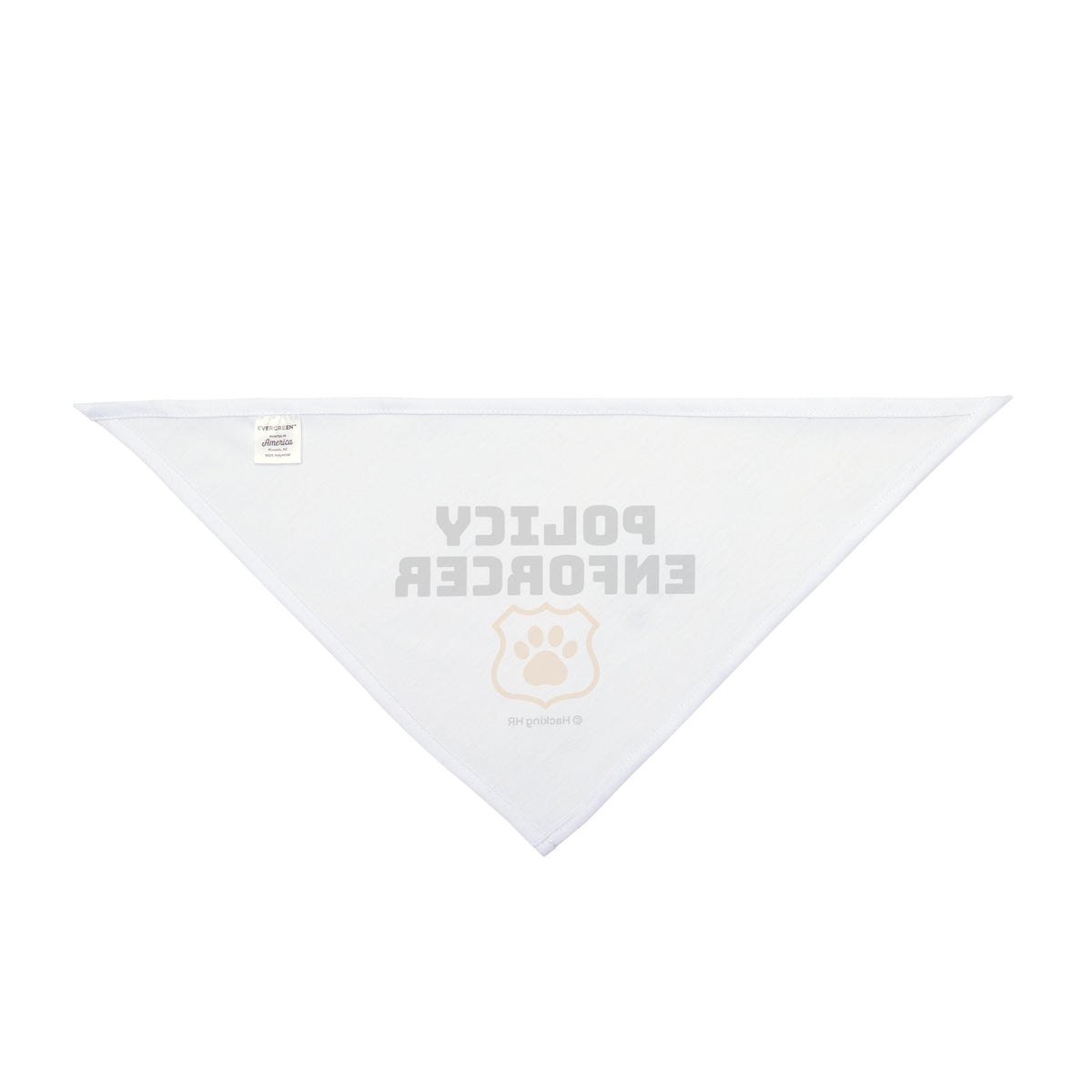 Pet Bandana — "Policy Enforcer" Dog Bandana with Paw Badge