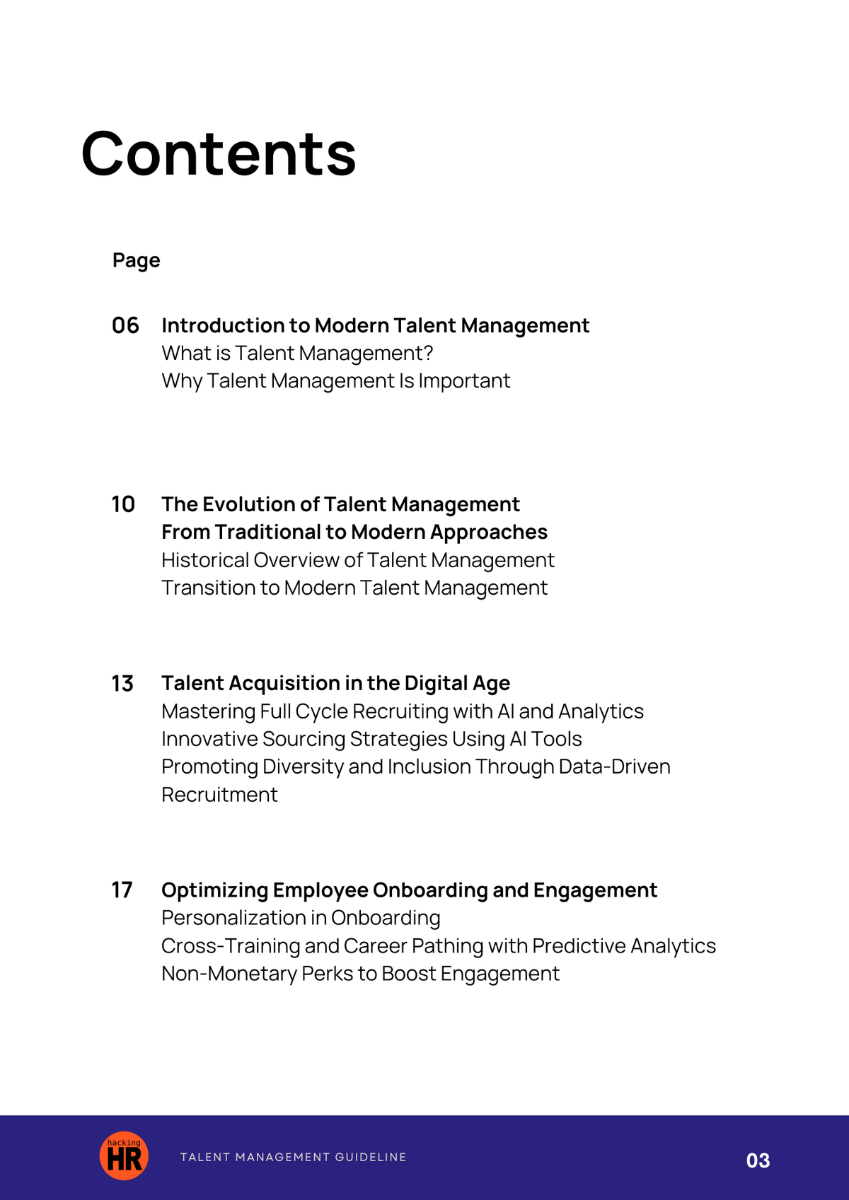 Talent Management Guideline: Master HR Strategies with AI & People Analytics