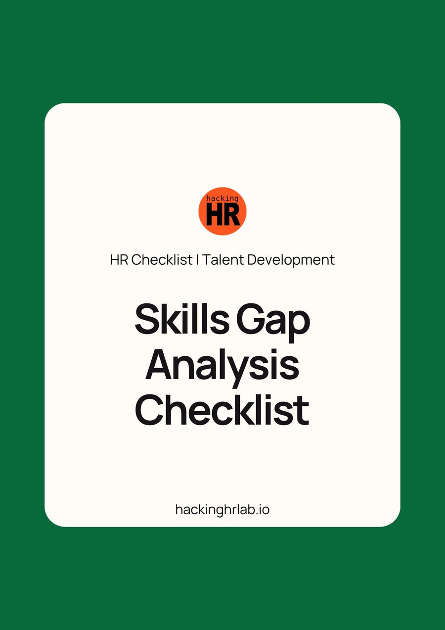 Skills Gap Analysis Checklist – Step-by-Step Tool to Identify and Close Workforce Skill Gaps