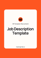 Job Description Template - Ready-to-Use HR Tool for Hiring Managers and Recruiters