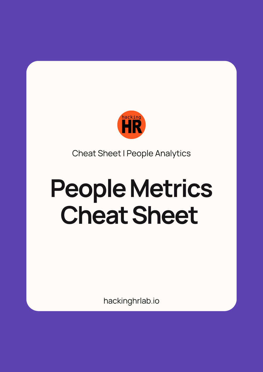 People Metrics Cheat Sheet – Your Quick-Reference Guide to Essential HR & Employee Experience Metrics